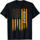 Beekeeping American Flag Honeycomb Honey Bees Beekeeper T-Shirt - T-Shirt | Black