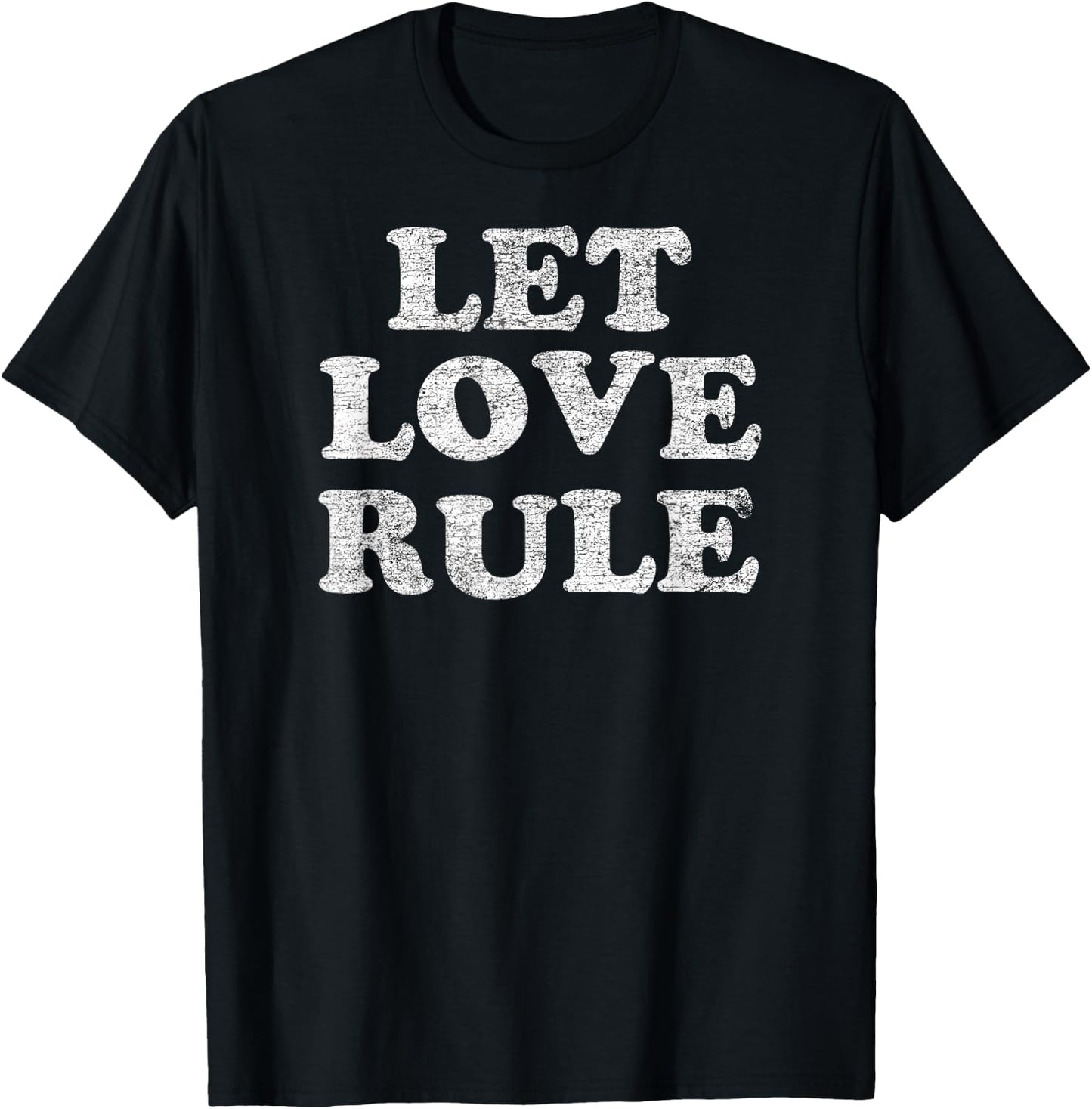 Lenny Kravitz – Let Love Rule Text T-Shirt - T-Shirt | Black