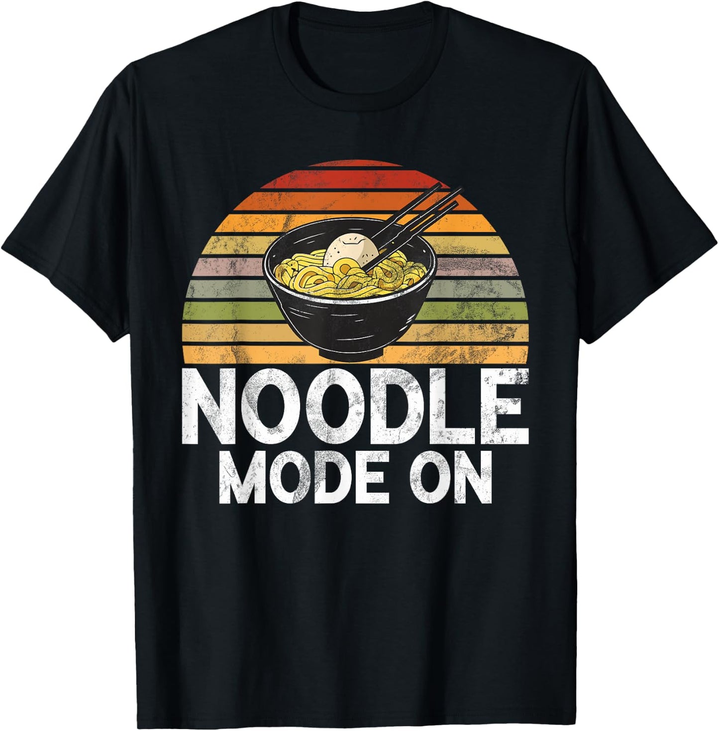 Noodle Mode On Noodles T-Shirt - T-Shirt | Black