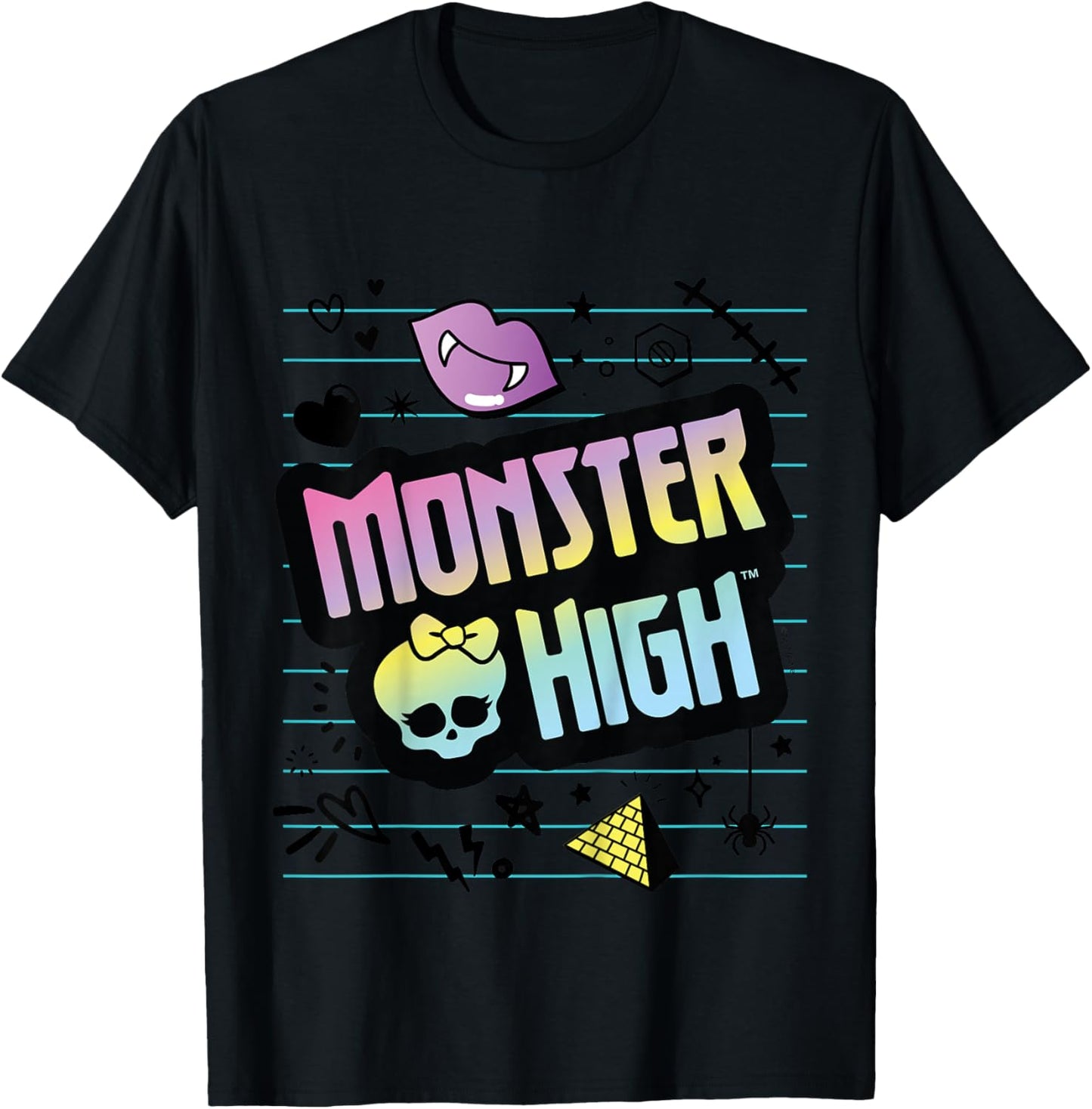 Children's Monster High - MH Skulltastic Logo , White T-Shirt - T-Shirt | Black