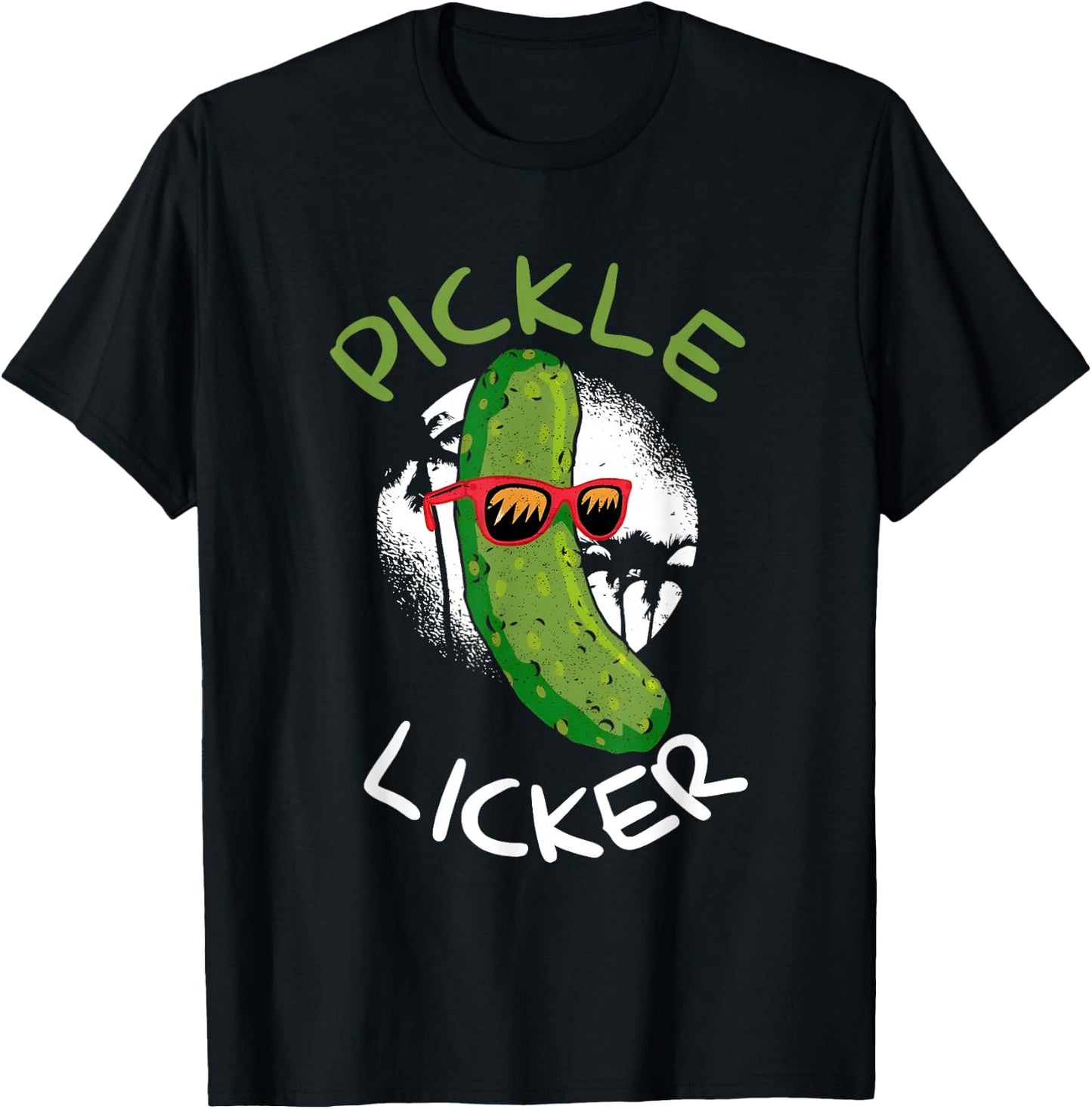 Pickle Licker Funny Cucumber Daddy Joke Humorous T-Shirt - T-Shirt | Black