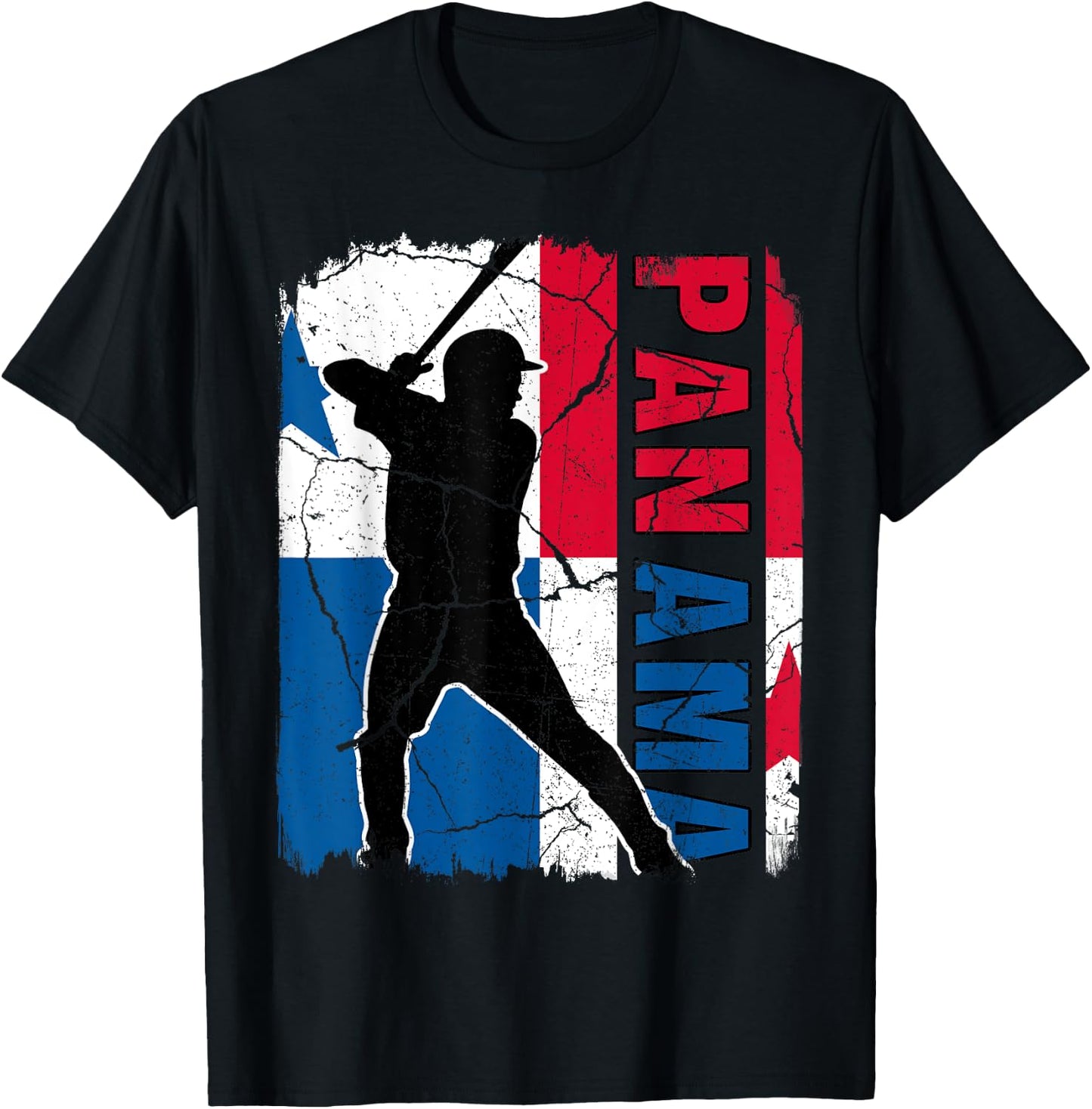 Panamanian Baseball Player Panama Flag Baseball Fans T-Shirt - T-Shirt | Black