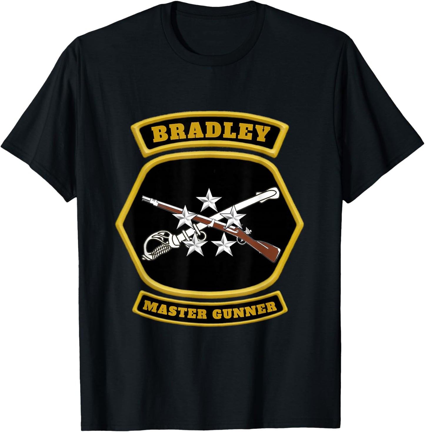 Bradley Master Gunner Emblem graphic T-Shirt - T-Shirt | Black
