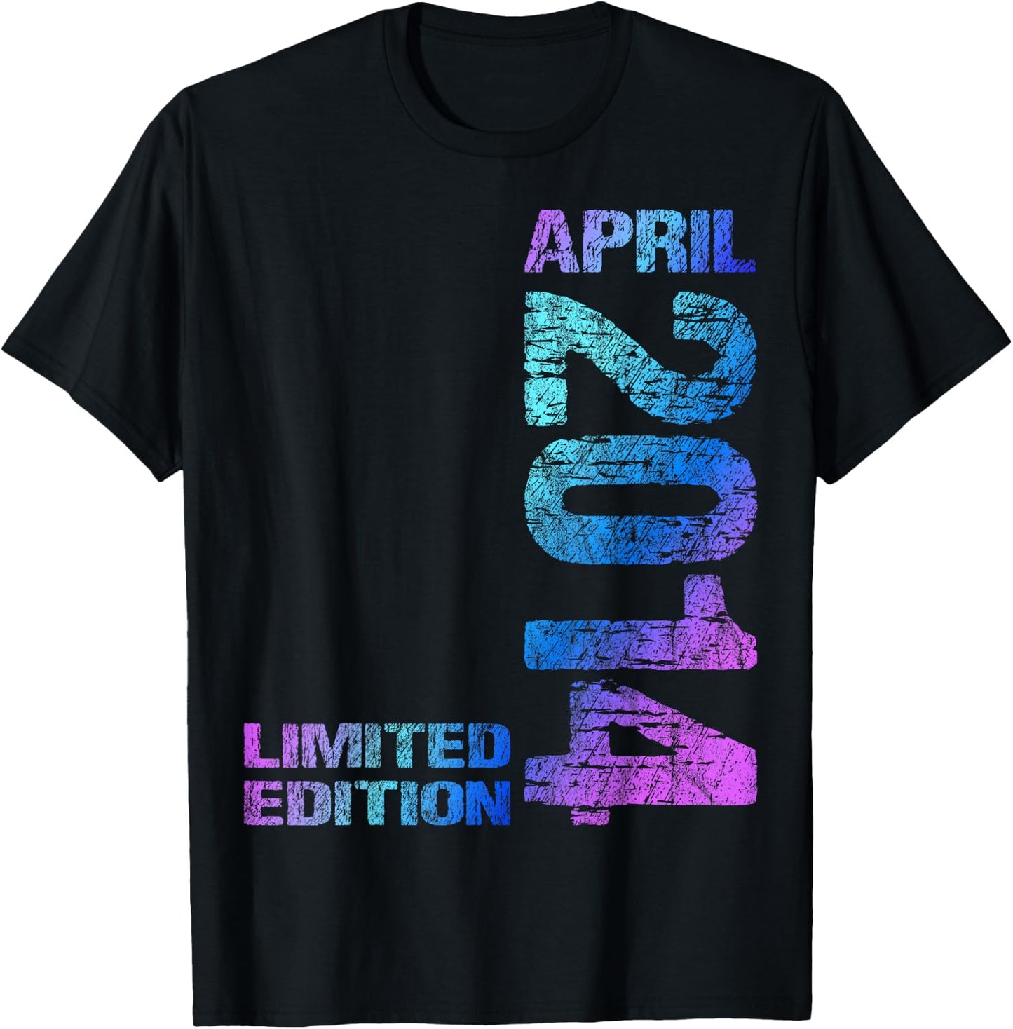 April 2014 Junge Mädchen 12. Geburtstag Limited Edition 12 T-Shirt - T-Shirt | Black