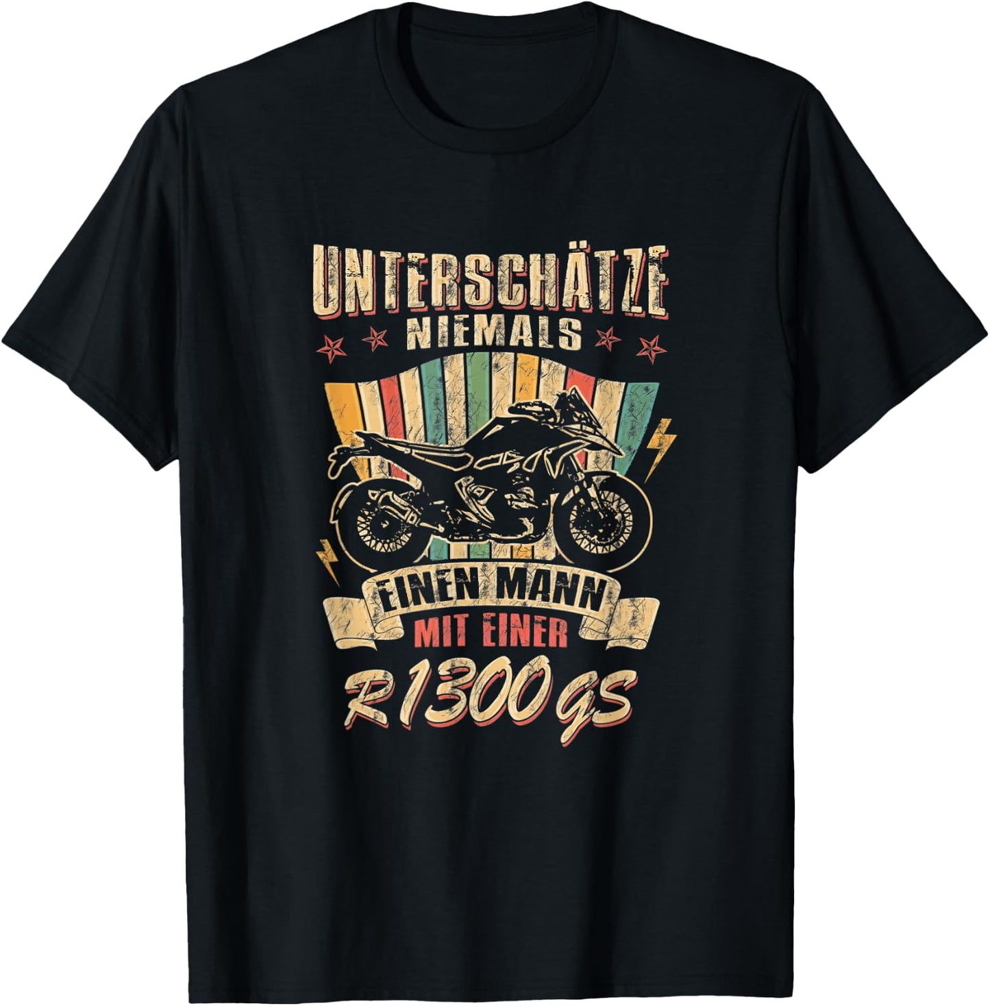 R1300GS Motorcycle Travel Enduro Speed Biker T-Shirt - T-Shirt | Black