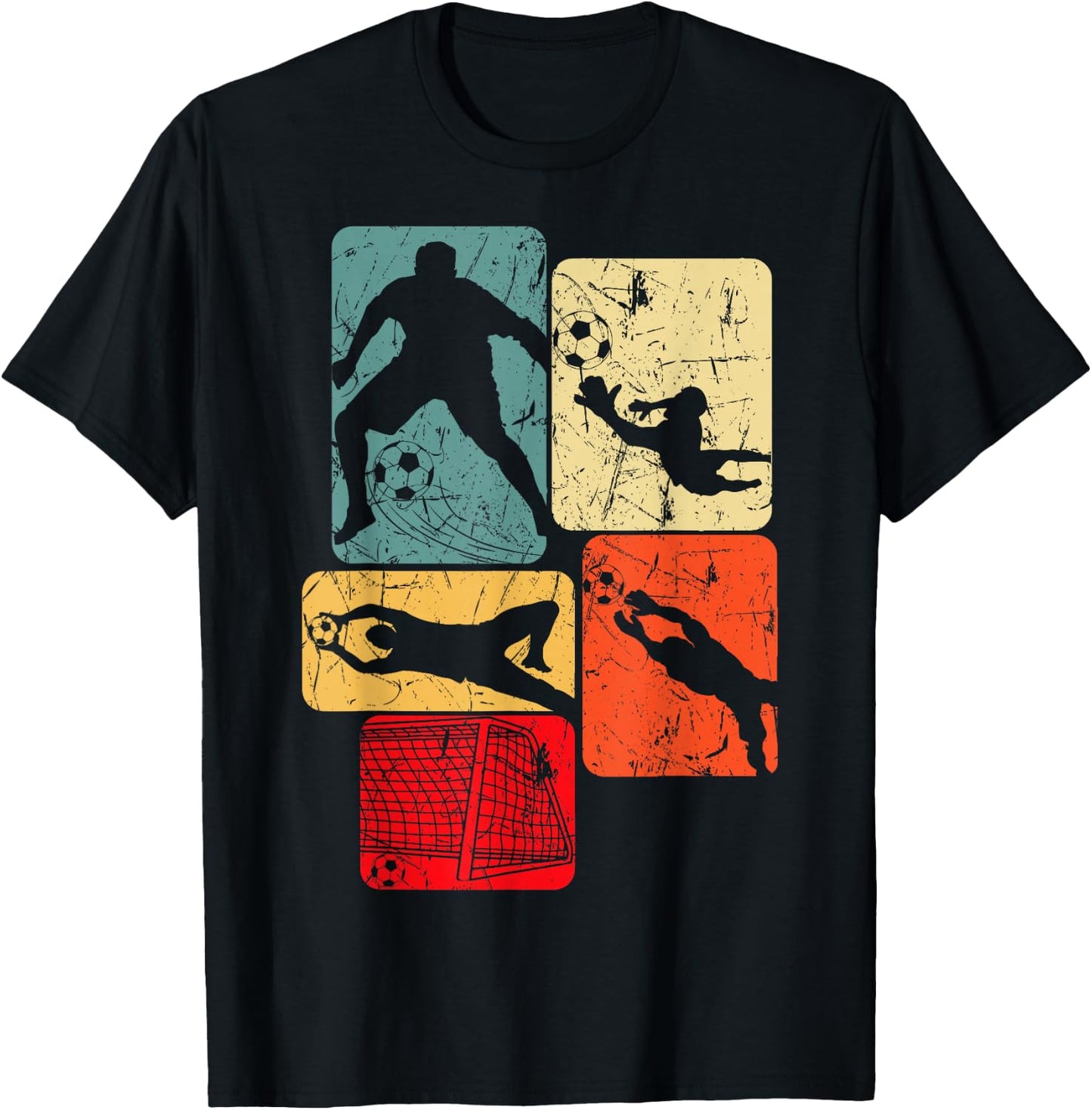 Football Goalkeeper Boy , black T-Shirt - T-Shirt | Black