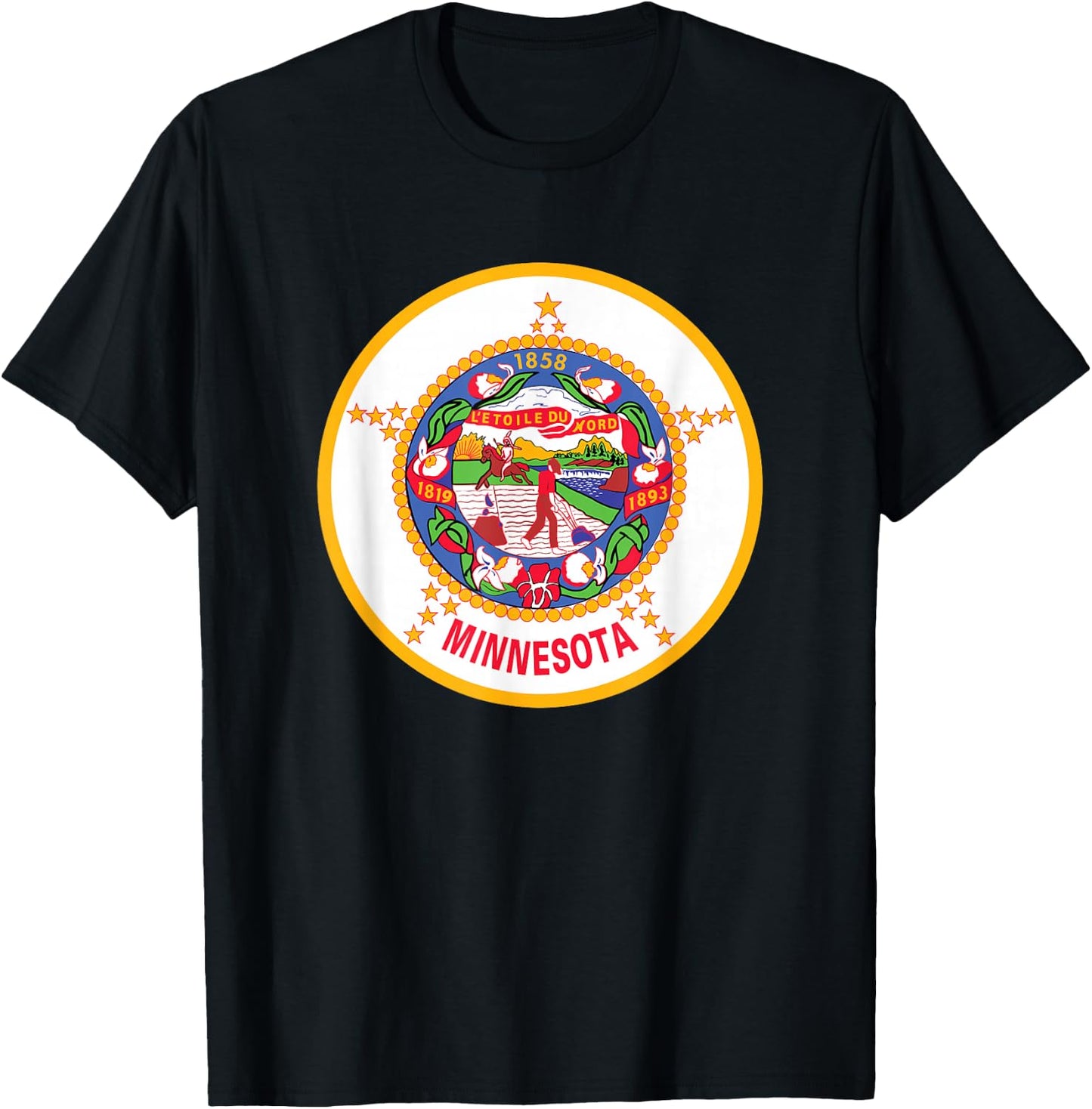 Original Minnesota Flag T-Shirt - T-Shirt | Black