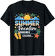 Last Day of School Summer Vacation Loading Funny T-Shirt - T-Shirt | Black