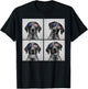 German Shorthaired Pointer 4th of July US American Flag Dog T-Shirt - T-Shirt | Black