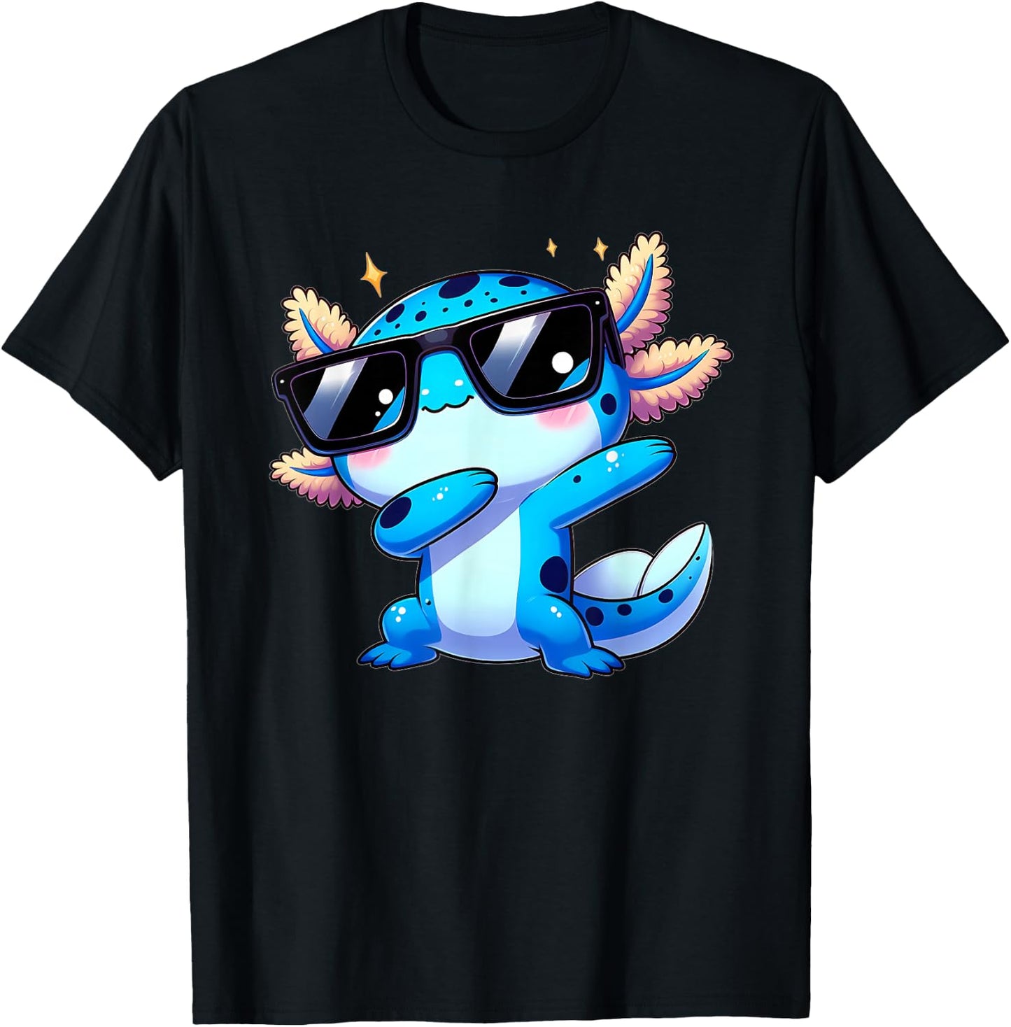 Funny Dabbing Axolotl Kawaii Axolotl Toddler Boys Kids , black T-Shirt - T-Shirt | Black