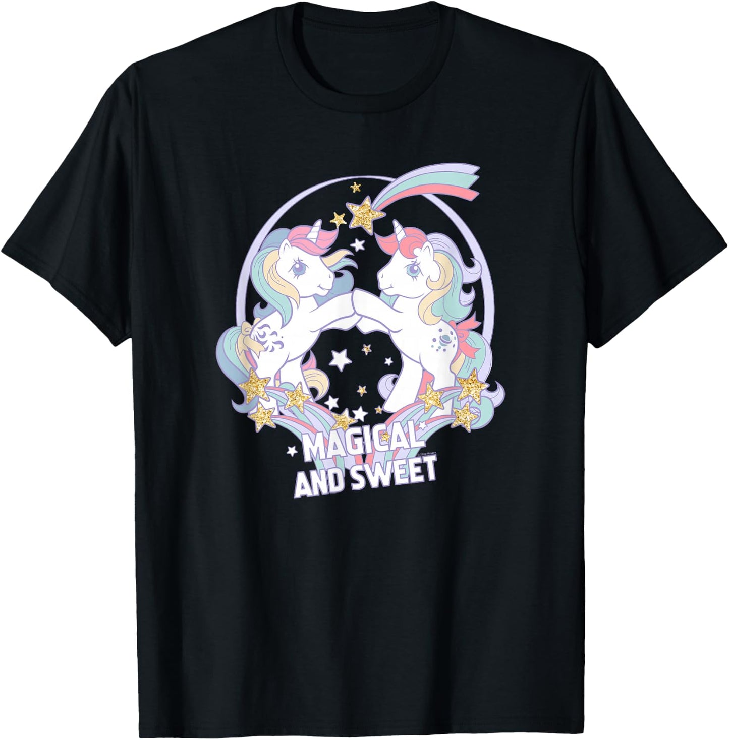 My Little Pony Retro Magical and Sweet Original Pony Friends T-Shirt - T-Shirt | Black