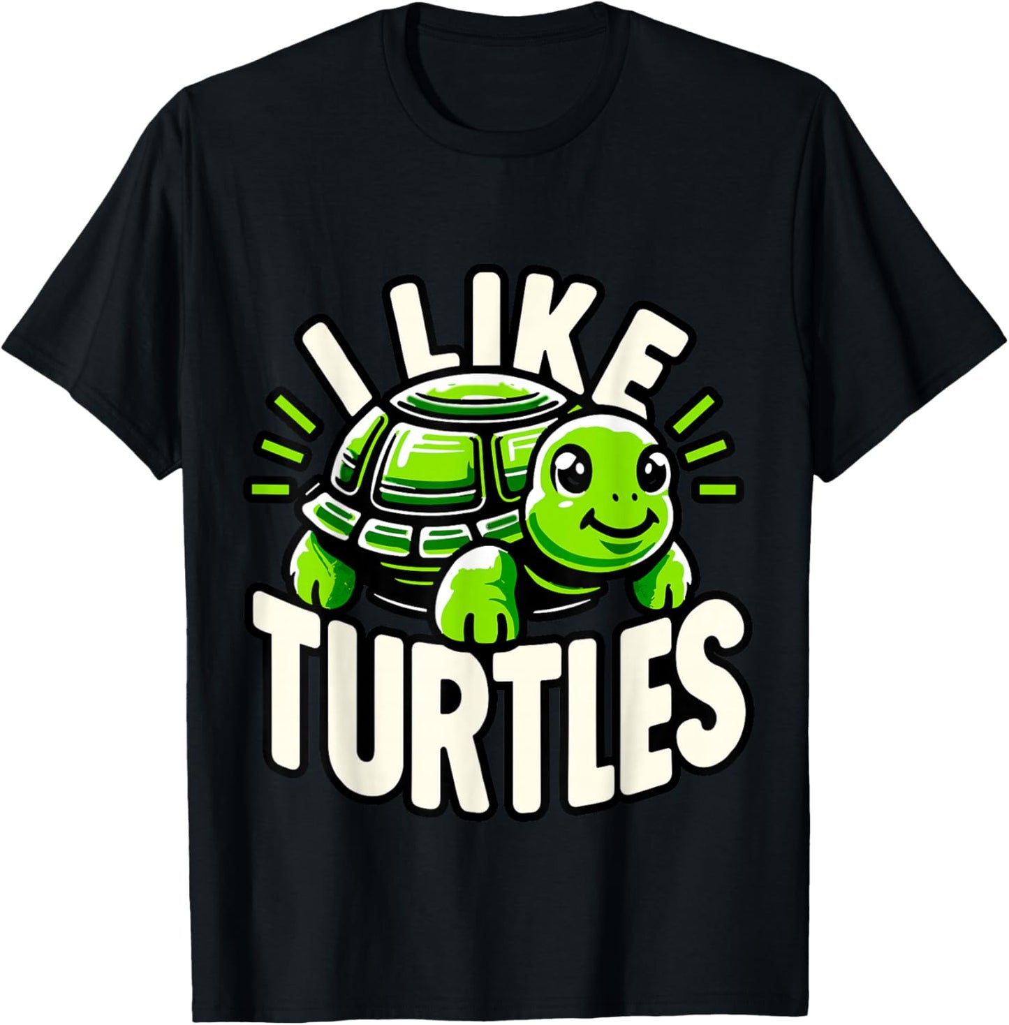 Humorous Turtle lover Gifts I like Turtles T-Shirt - T-Shirt | Black