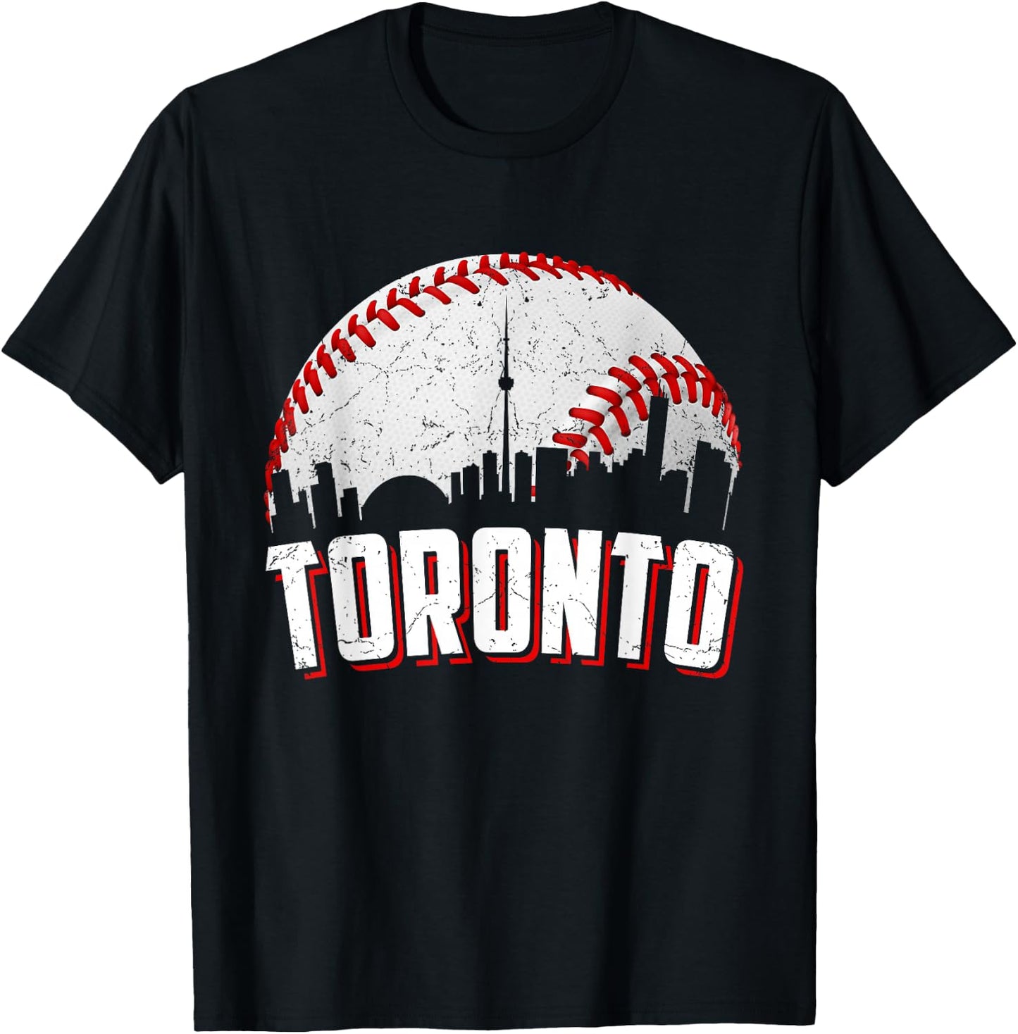 Vintage Baseball Graphic Toronto Women Kids T-Shirt - T-Shirt | Black