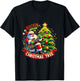 Rockin' Around The Christmas Tree Funny Horses Christmas T-Shirt - T-Shirt | Black