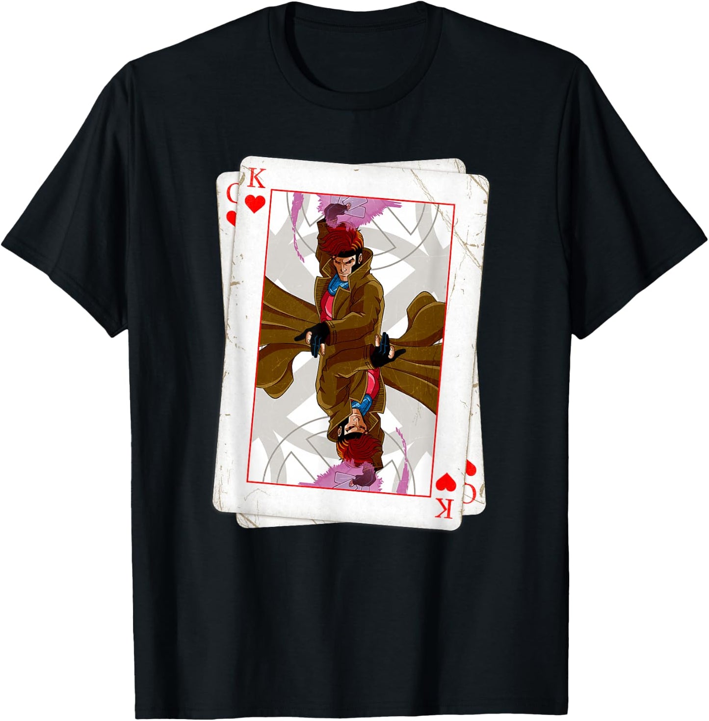 Marvel X-Men Gambit Playing Cards 90s T-Shirt - T-Shirt | Black