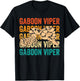 Gaboon Viper Retro T-Shirt - T-Shirt | Black