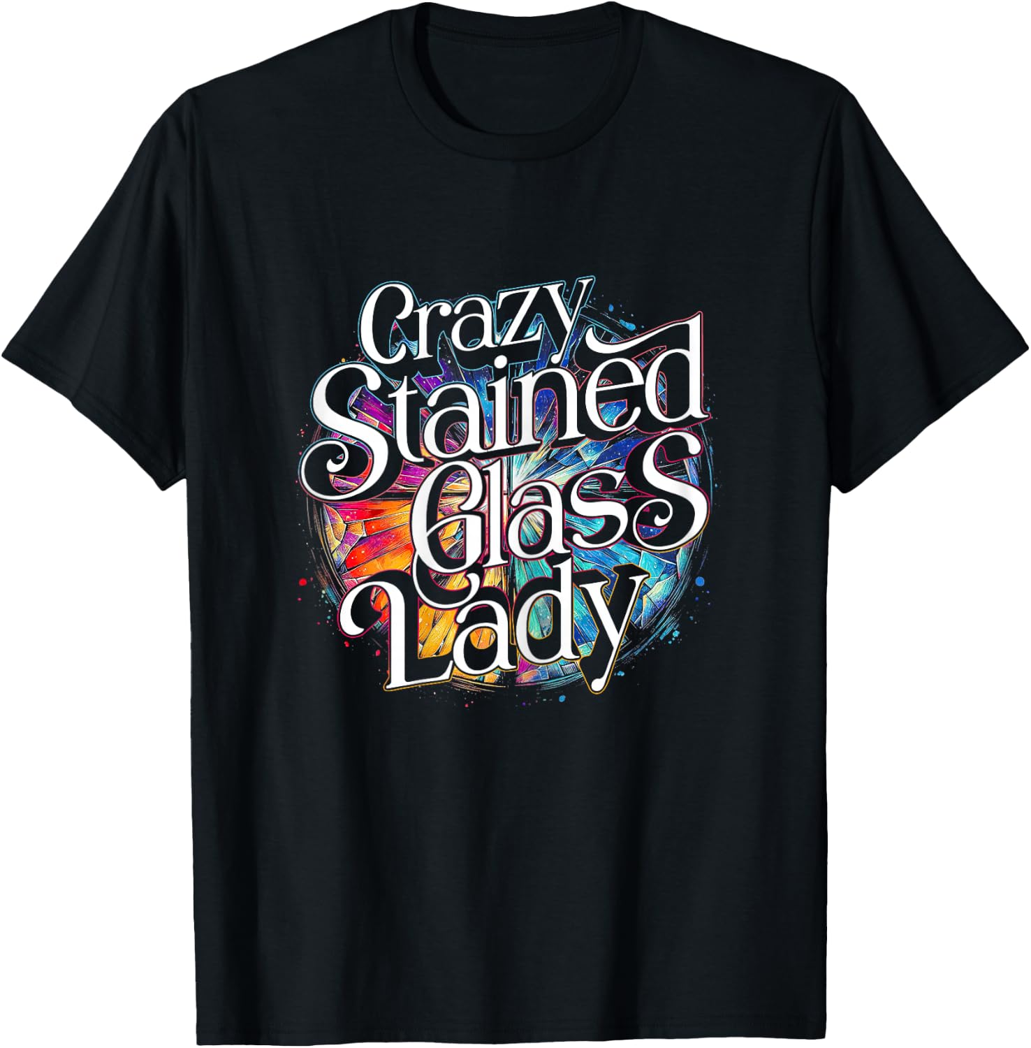 Stained Glass Artist Glass Painter T-Shirt - T-Shirt | Black