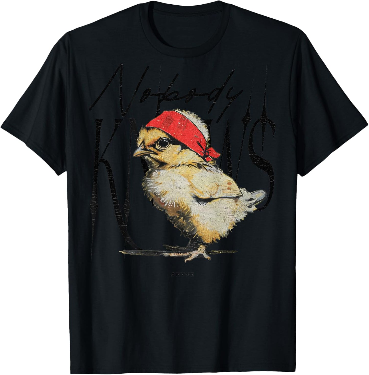 Hip Hop Vintage Hipster Y2K Edgy Urban Backprint Streetwear T-Shirt - T-Shirt | Black