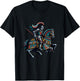 Medieval Knight with Lance - Tjosten , black T-Shirt - T-Shirt | Black