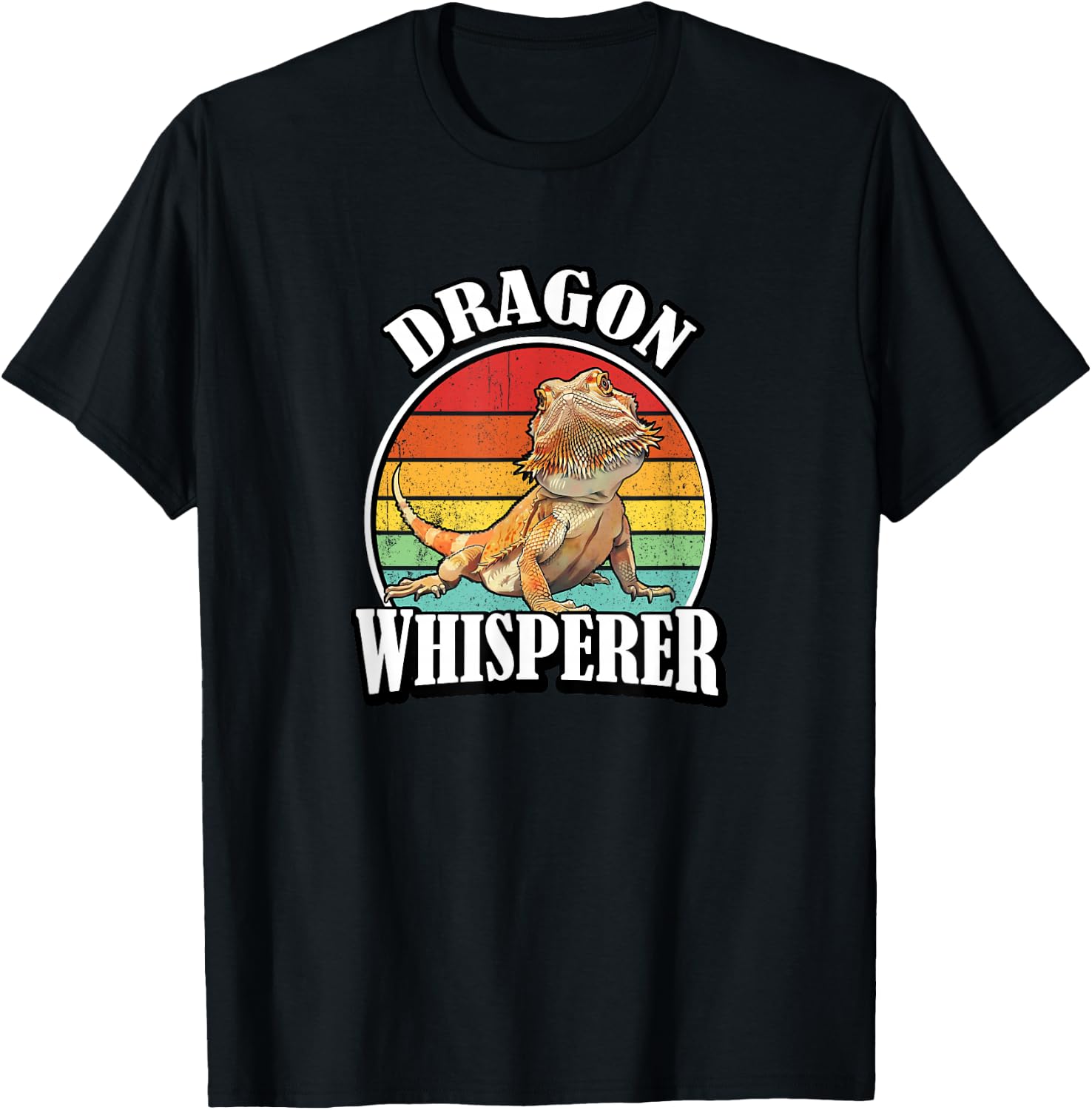 Kids Tiny Dinosaur Dragon Whisperer Bearded Dragon Lover T-Shirt - T-Shirt | Black