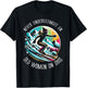 Never Underestimate An Old Woman On Skis Skier Skiing T-Shirt - T-Shirt | Black