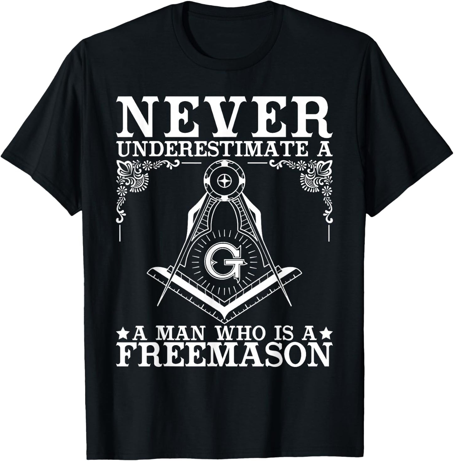 Freemasonry Freemason Conspirazy Theory Freethinker T-Shirt - T-Shirt | Black