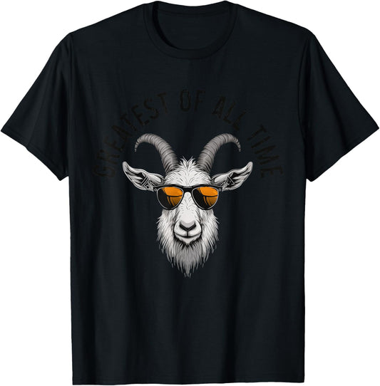 G.O.A.T. Funny Goat Lover, Farmer, Farm Animal T-Shirt - T-Shirt | Black