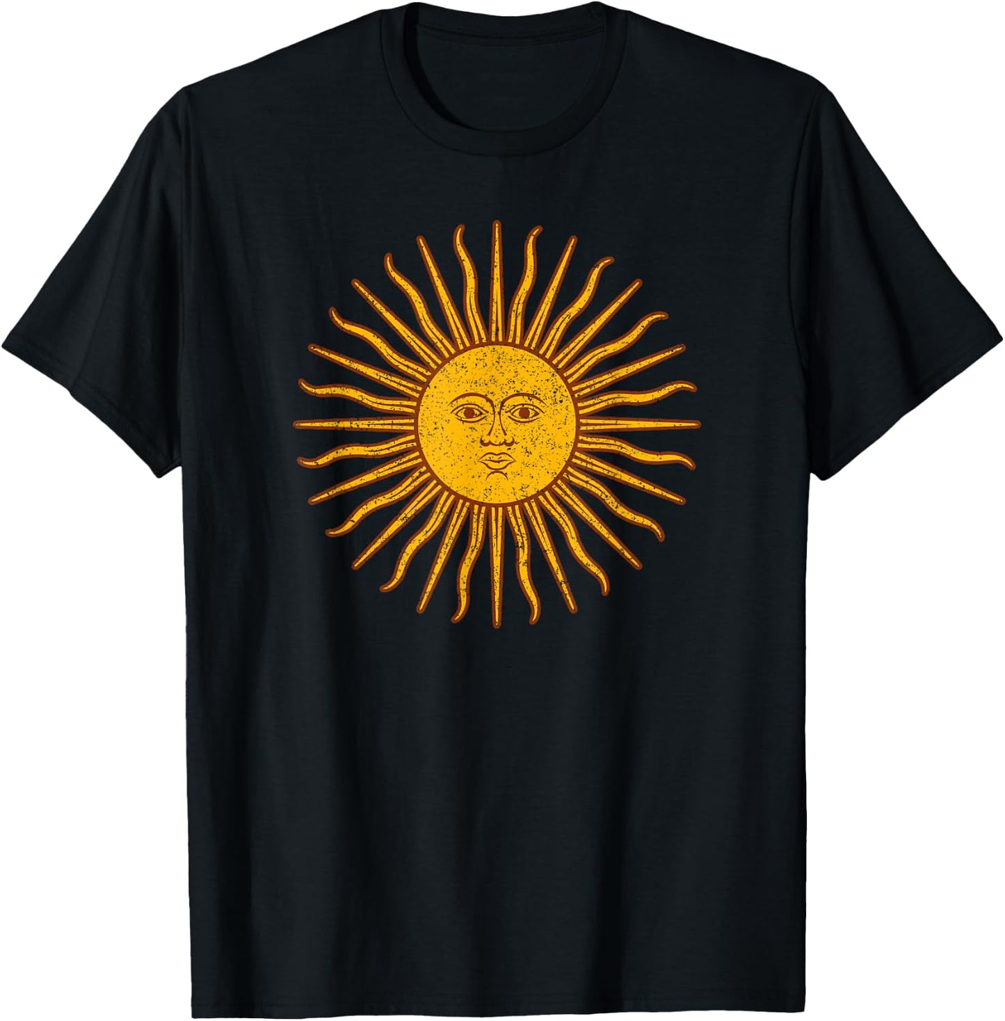 Argentinien Flag Argentine Sun Sol De Mayo T-Shirt - T-Shirt | Black