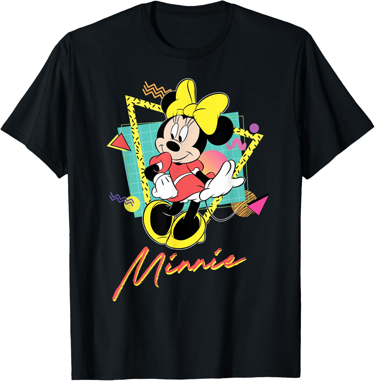 Disney Minnie Mouse Retro ’90s Couples Matching Valentine’s T-Shirt - T-Shirt | Black