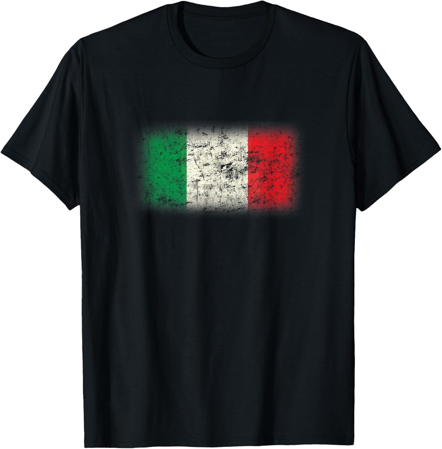 Vintage Italy Flag Cool Italia Italian Flags Gift Men Women T-Shirt - T-Shirt | Black