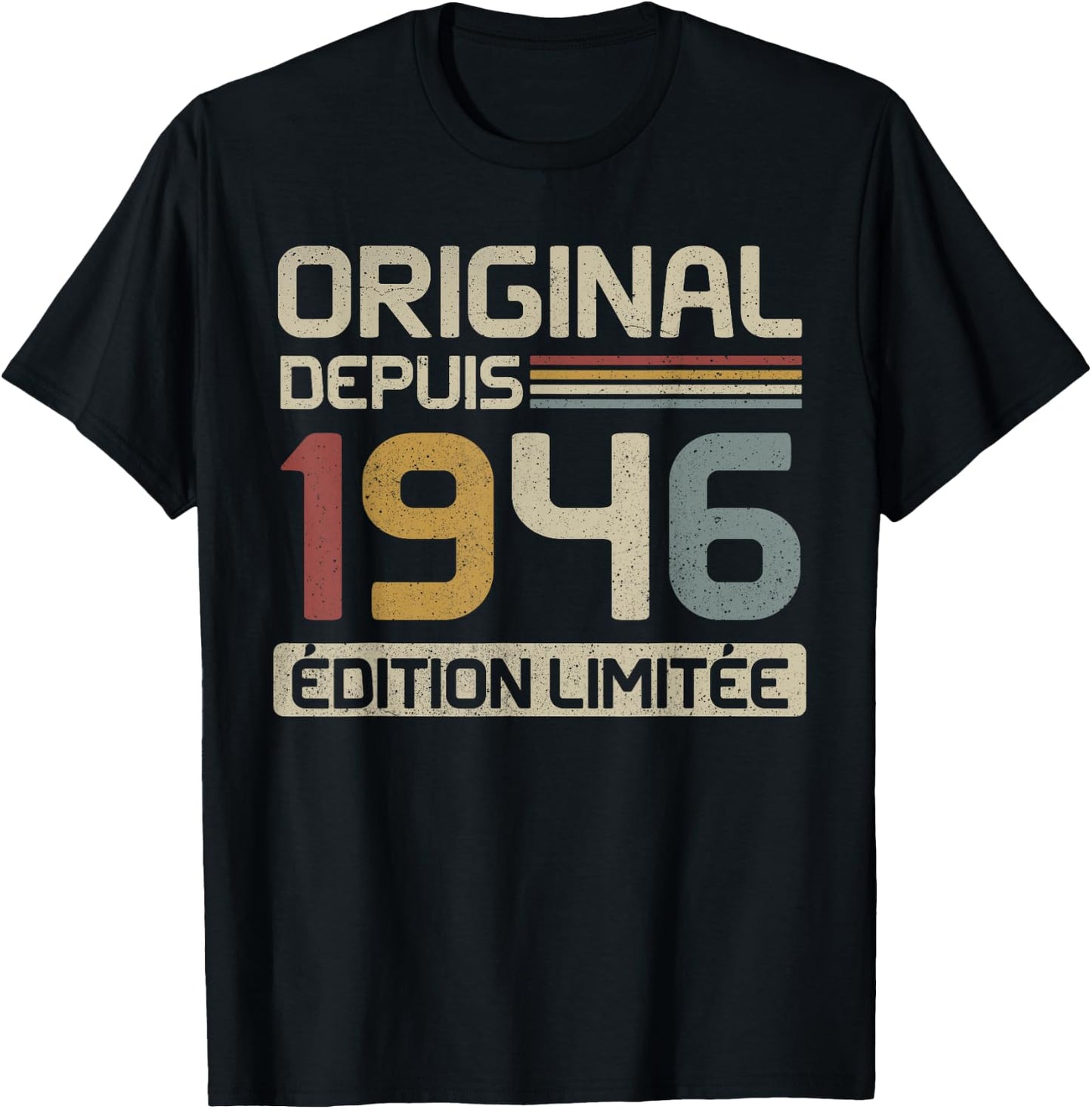 Original 1946 Birthday Gift 79 Years Anniv 79 Years , Black, S T-Shirt - T-Shirt | Black