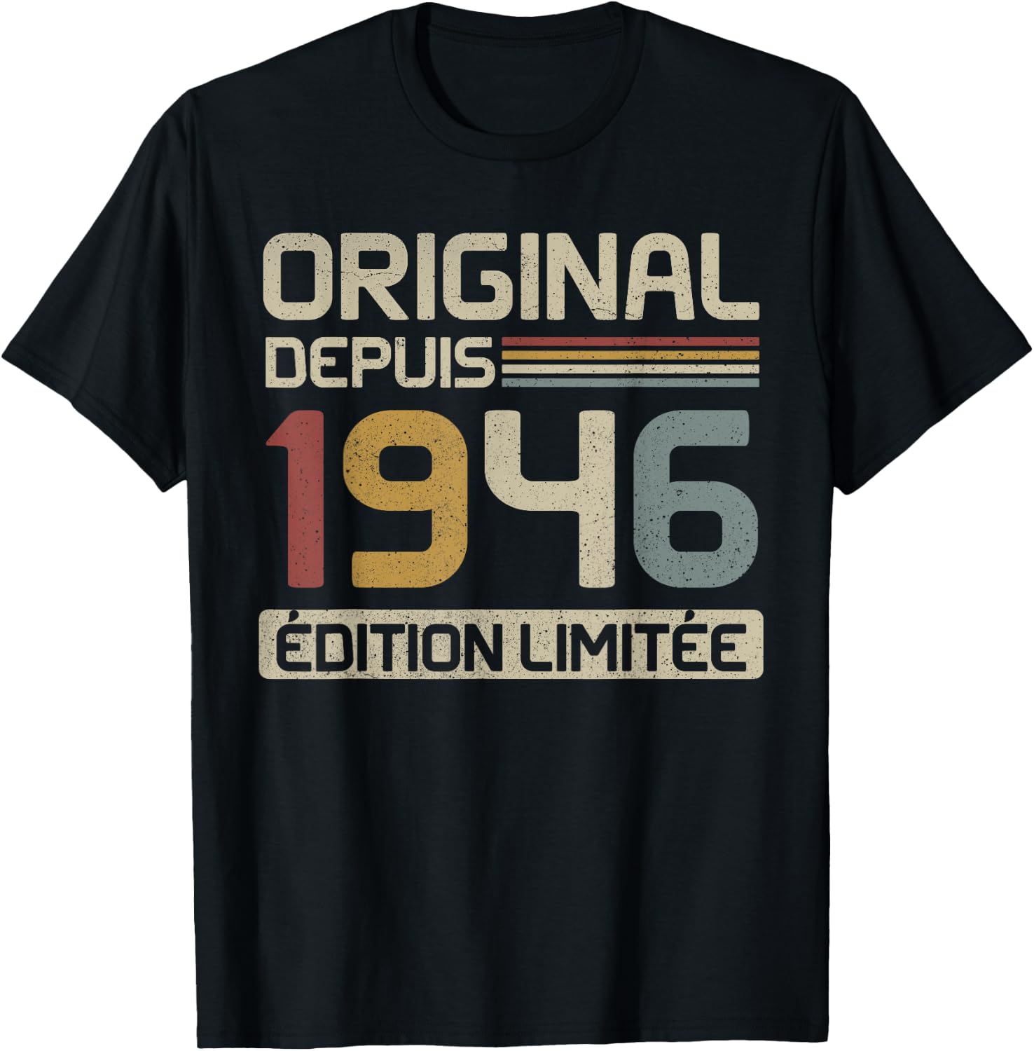 Original 1946 Birthday Gift 79 Years Anniv 79 Years , Black, S T-Shirt - T-Shirt | Black