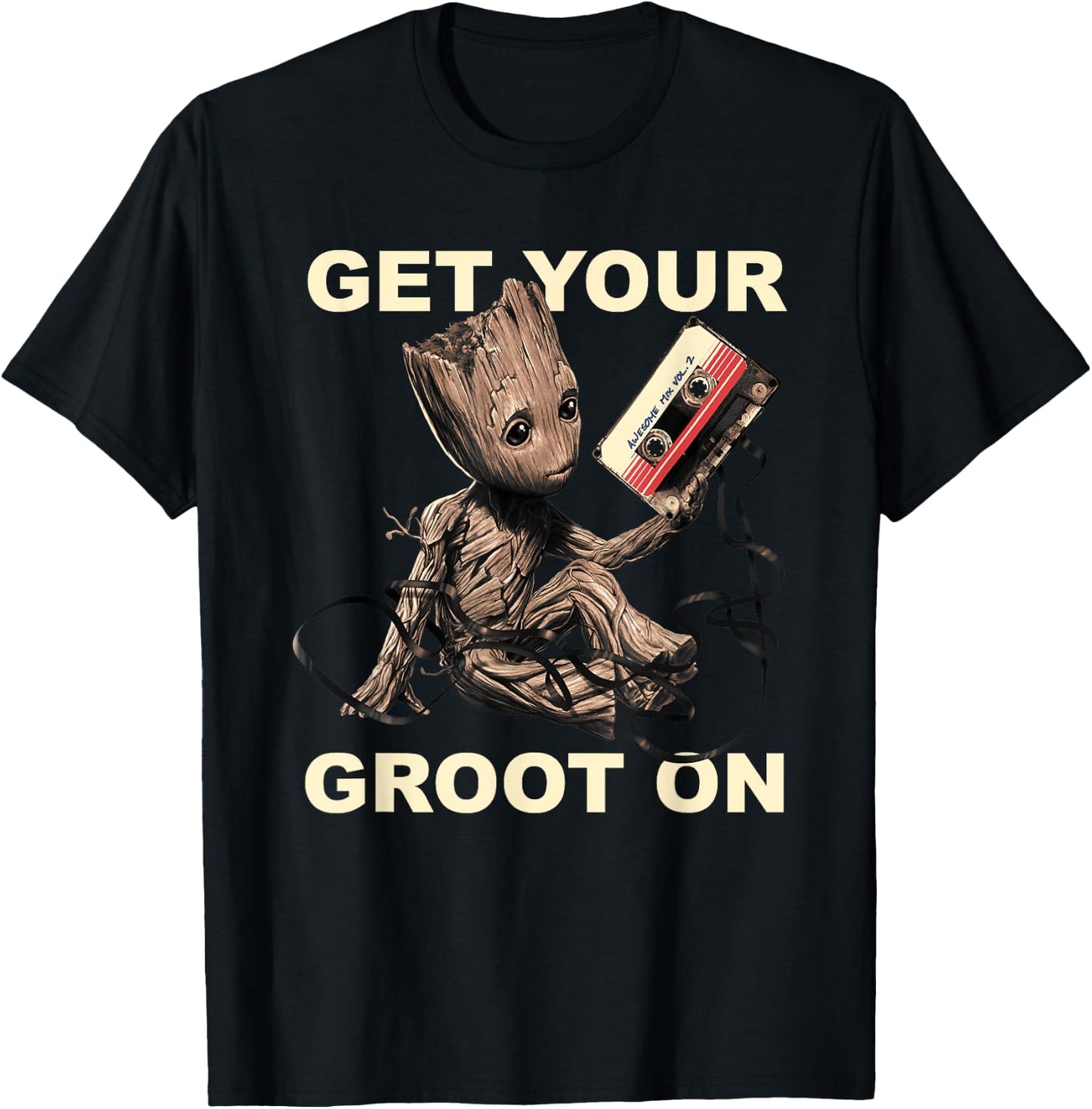 Guardians Of The Galaxy Vol.2 Get Your Groot On , black T-Shirt - T-Shirt | Black