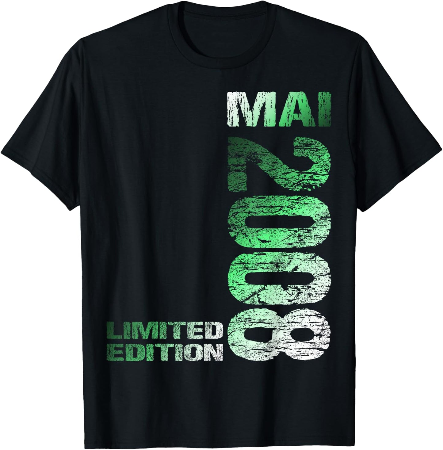 Mai 2008 Junge Mädchen 18. Geburtstag Limited Edition 18 T-Shirt - T-Shirt | Black