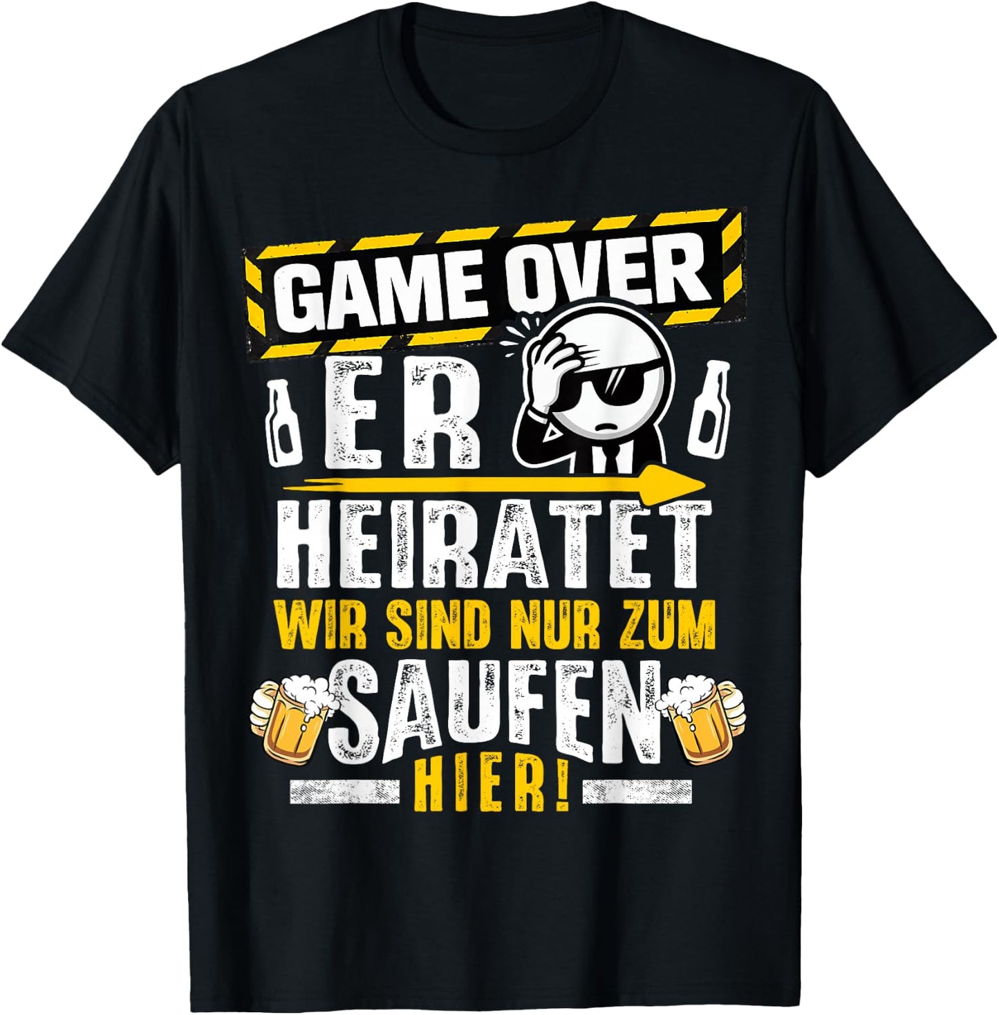JGA Männer Junggesellenabschied Team Bräutigam JGA T-Shirt - T-Shirt | Black