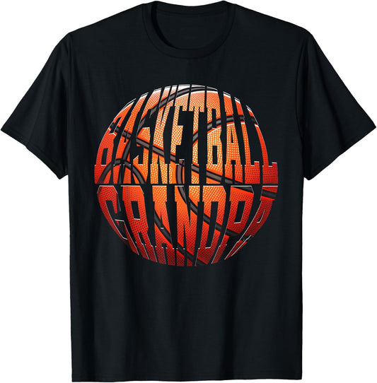 Basketball Grandpa T-Shirt - T-Shirt | Black