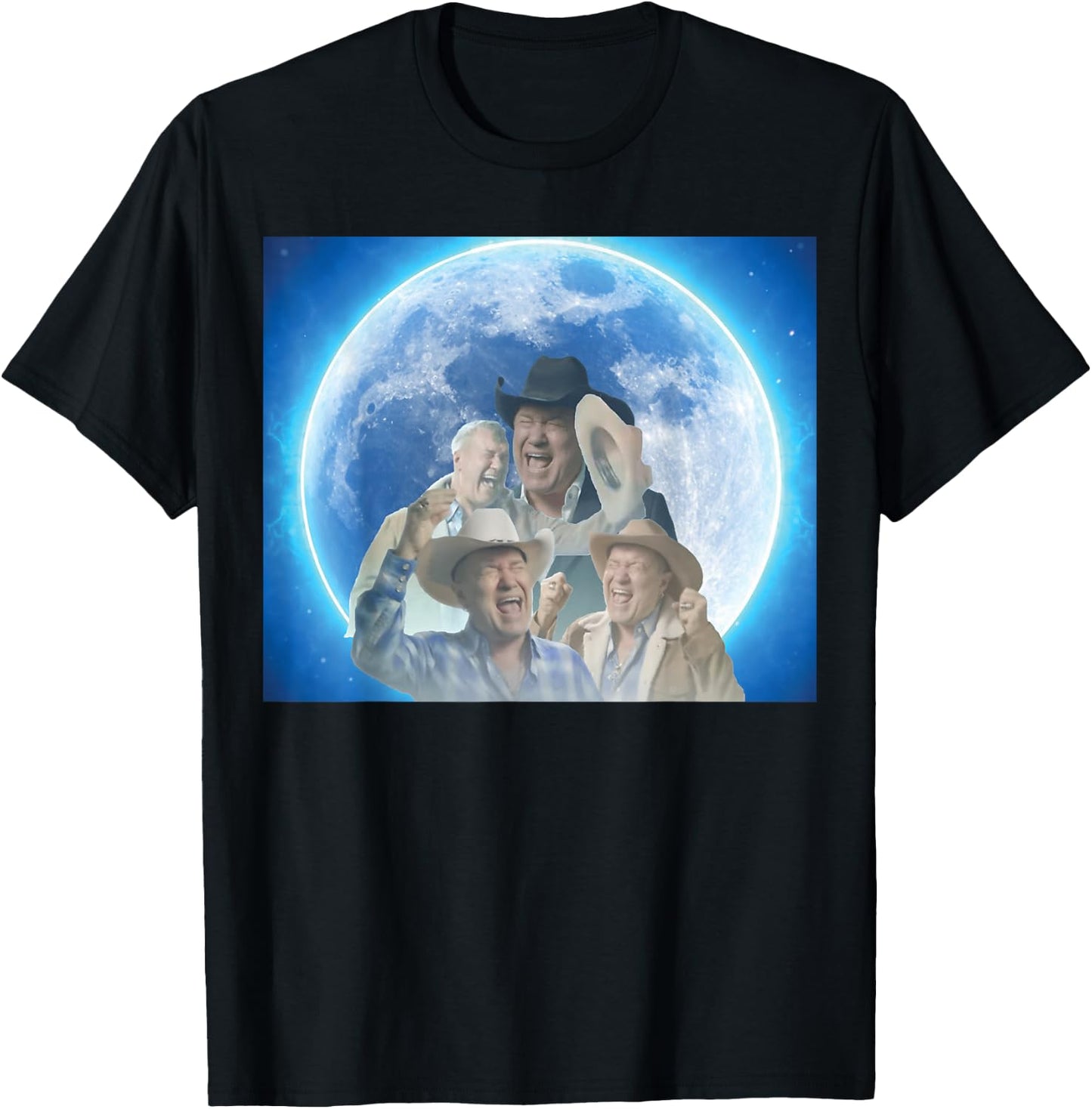 Screaming Cowboy Meme T-Shirt - T-Shirt | Black