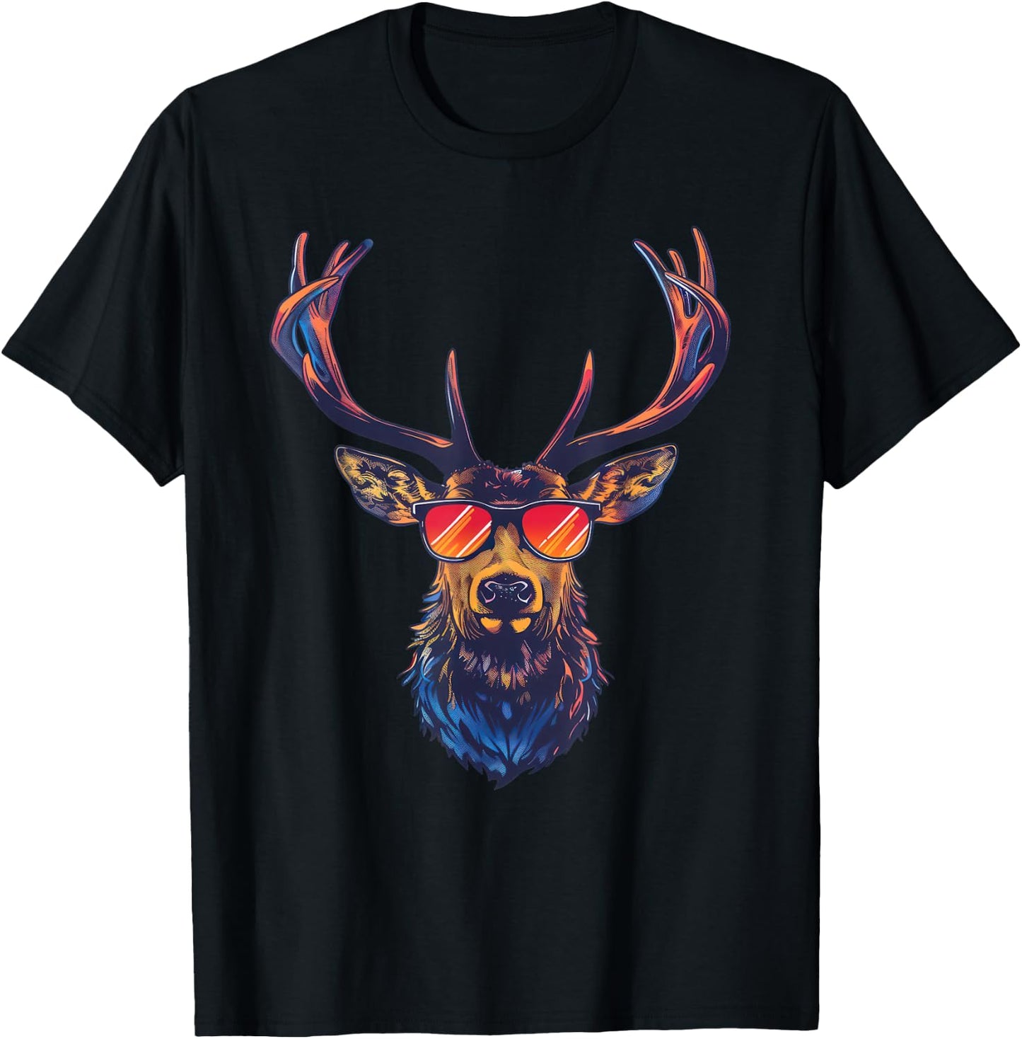 Deer Sunglasses T-Shirt - T-Shirt | Black