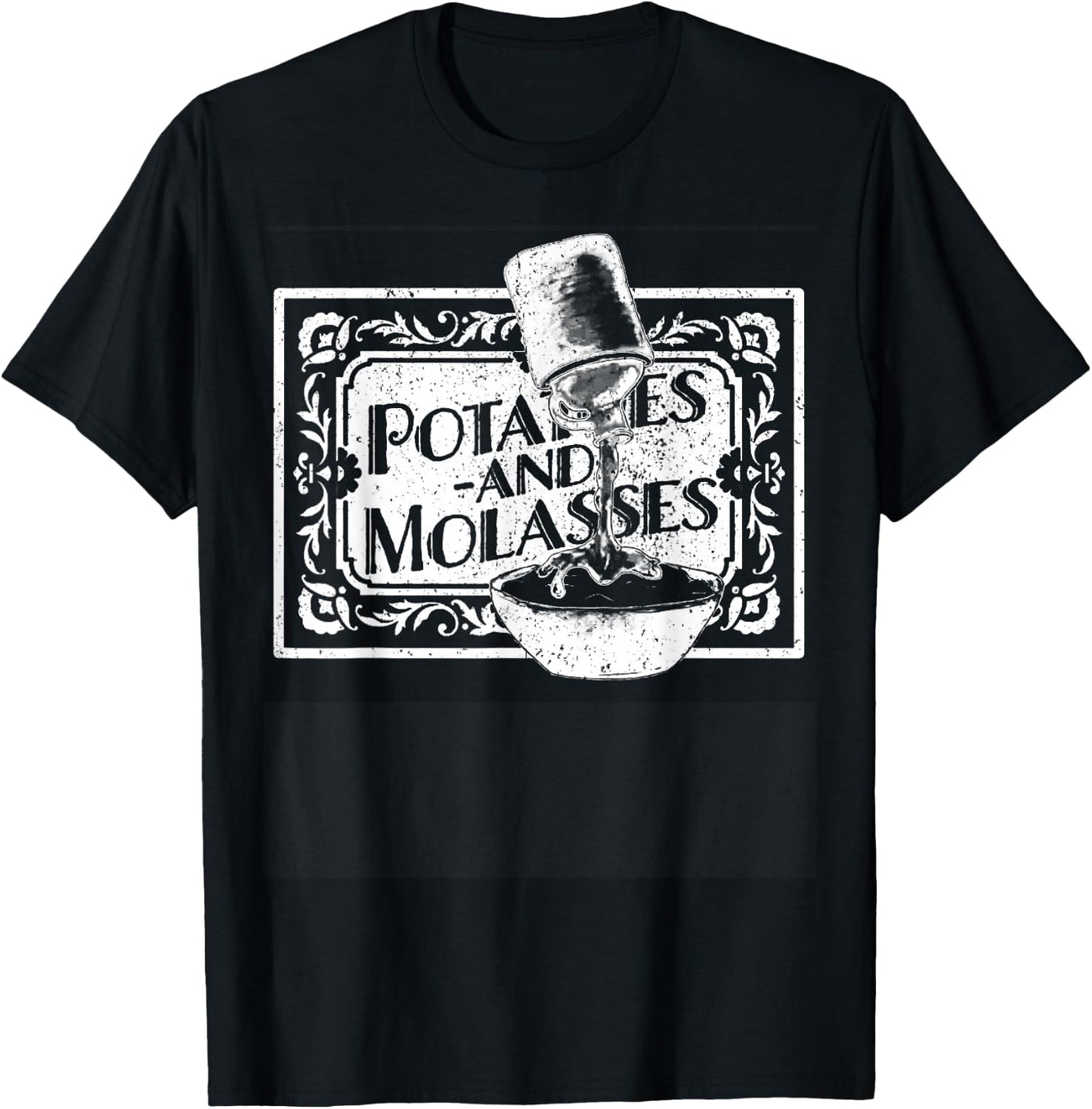 Vintage Potatoes & Molasses T-Shirt - T-Shirt | Black