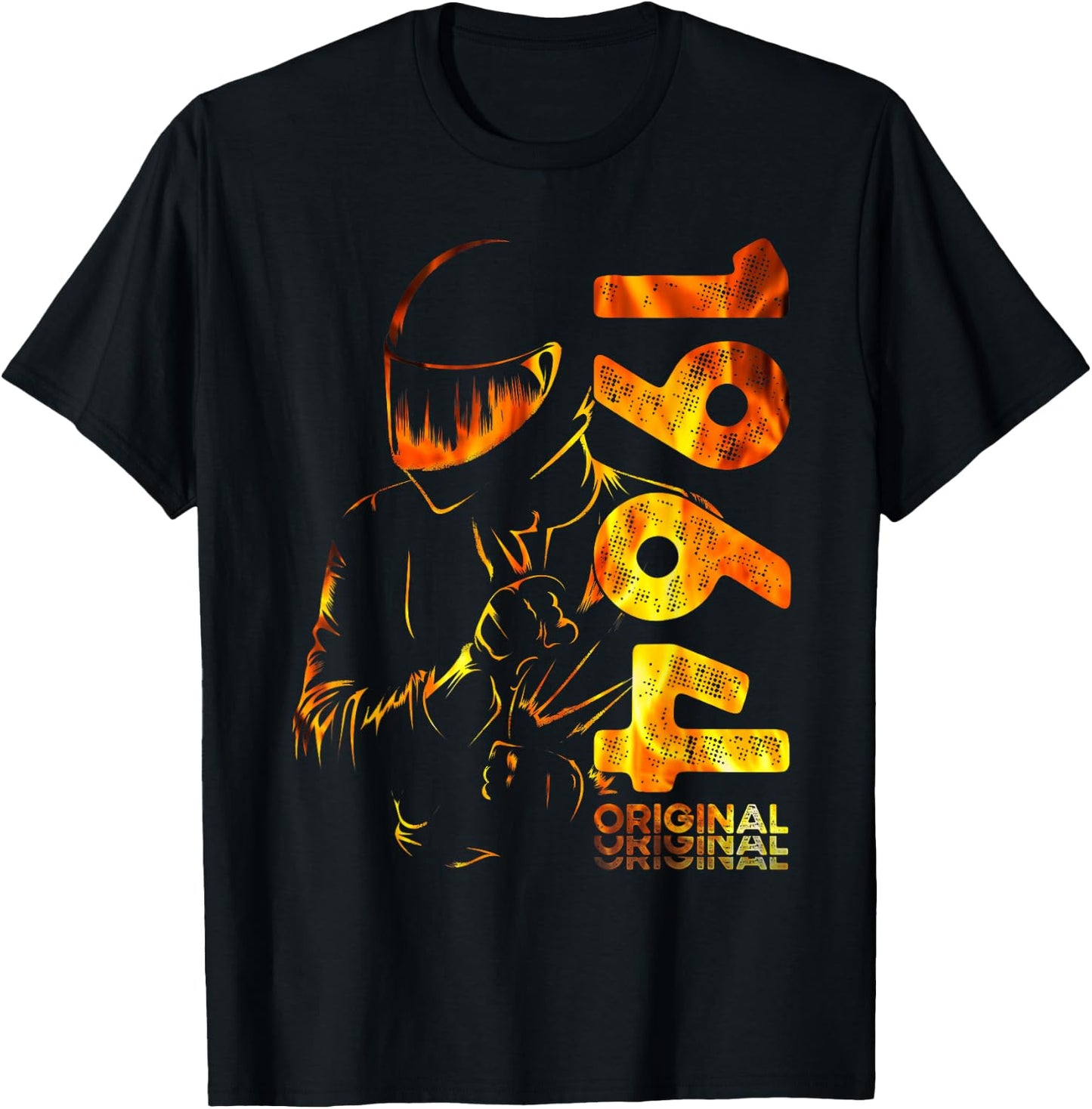60th Birthday Man Motorcycle Biker Biker 1964 , Black, S T-Shirt - T-Shirt | Black