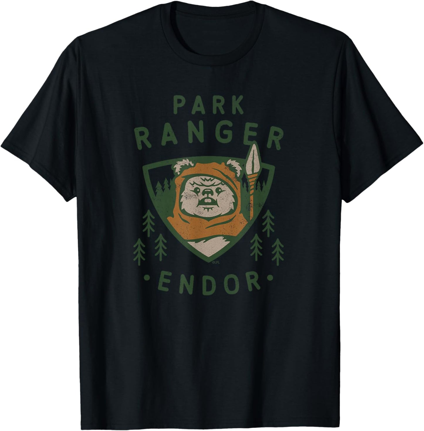 Star Wars Ewok Park Ranger Endor , black T-Shirt - T-Shirt | Black