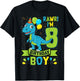 Rawr! I'm 8 Birthday Boy Dinosaur 8 Years Old 8th Birthday T-Shirt - T-Shirt | Black