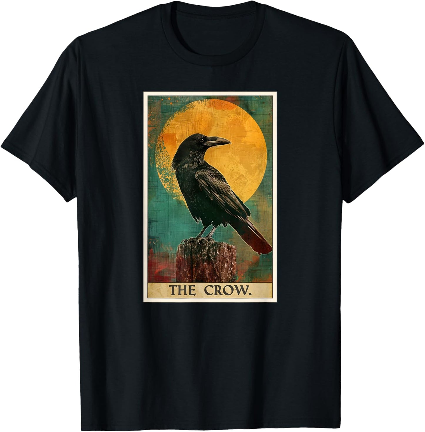 Crow Tarot Card Crows Crow T-Shirt - T-Shirt | Black