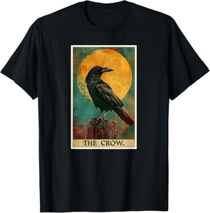 Crow Tarot Card Crows Crow T-Shirt - T-Shirt | Black