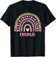 Emma Rainbow Leopard Personalized Emma Birthday T-Shirt - T-Shirt | Black