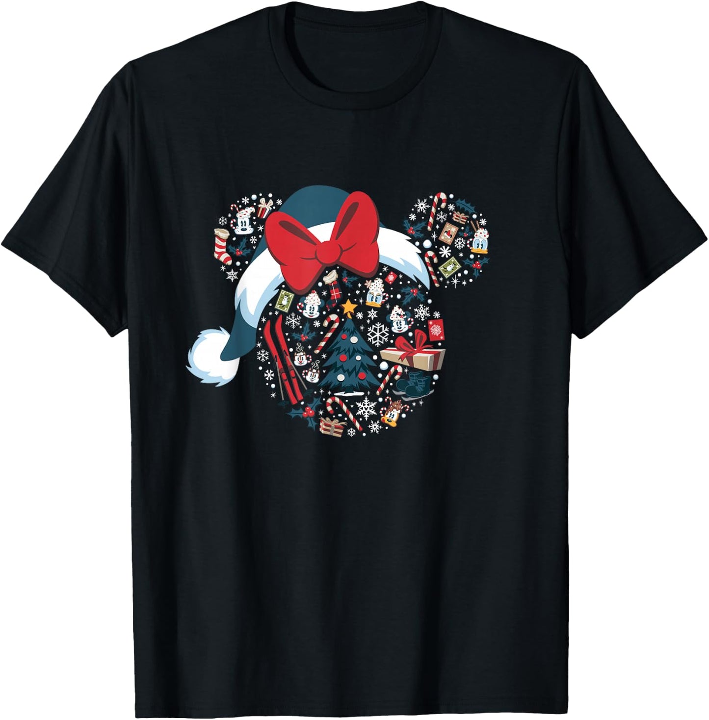 Disney Minnie Mouse Icon Winter Lodge T-Shirt - T-Shirt | Black