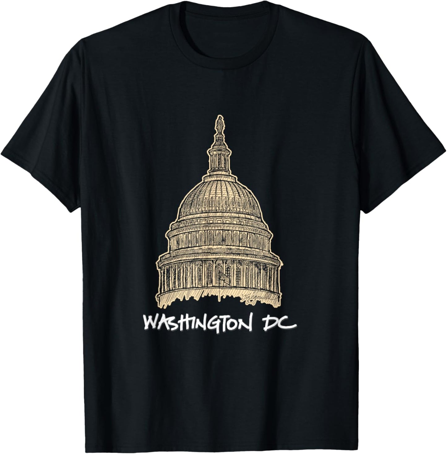 US Capitol Building Congress Washington DC T Shirt T-Shirt - T-Shirt | Black