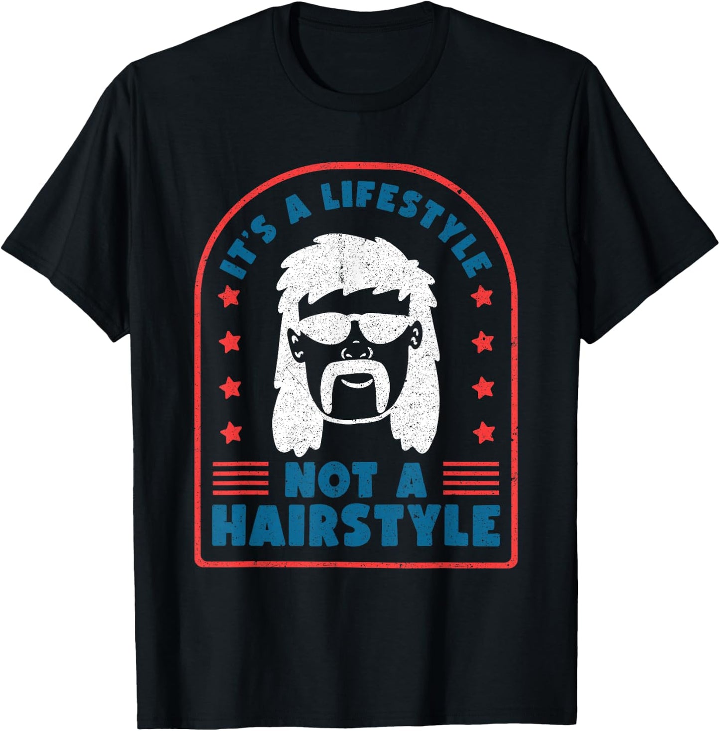 It's A Lifestyle Not A Hairstyle - Mullet Pride T-Shirt - T-Shirt | Black