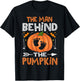 Daddy Halloween Pregnancy Shirt, The Man Behind The Pumpkin T-Shirt - T-Shirt | Black