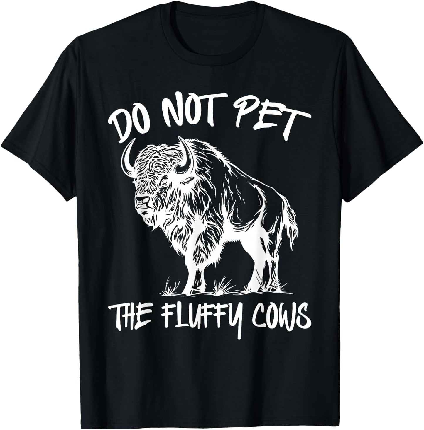 Sorry I'm Late I Saw a Fluffy Cow, Highland Cow Breeder T-Shirt - T-Shirt | Black